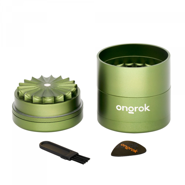Ongrok Grinder Pétalo Grande - De 5 piezas - Diseño sin dientes - Imagen 6