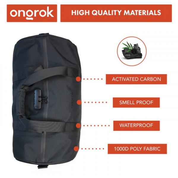Maleta Duffle Ongrok– A Prueba de Olor – Con candado - Imagen 2