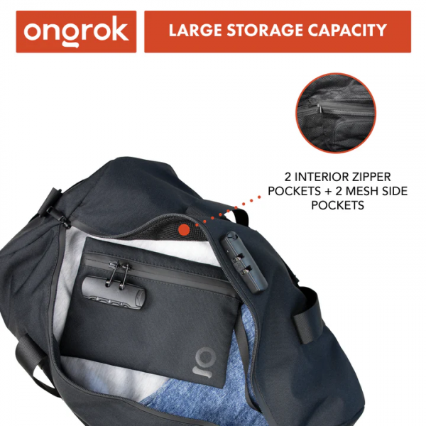 Maleta Duffle Ongrok– A Prueba de Olor – Con candado - Imagen 4
